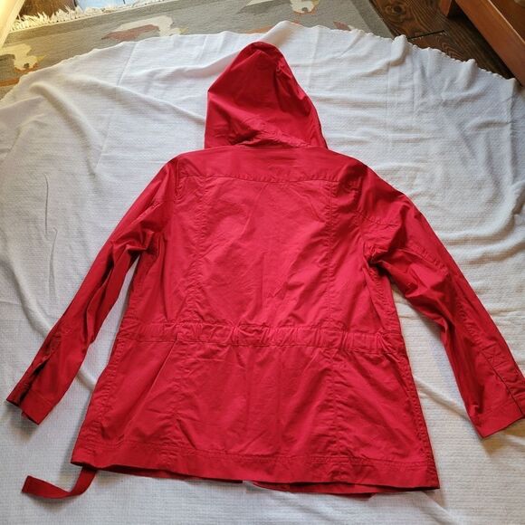 QVC Susan Graver Style Red Hooded Jacket Small EUC - Picture 13 of 15